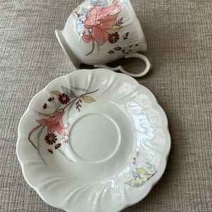 Two Nikko cups and two saucers